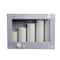 6 Pack: White 5 Piece LED Wax Pillar Candle Set by Ashland®